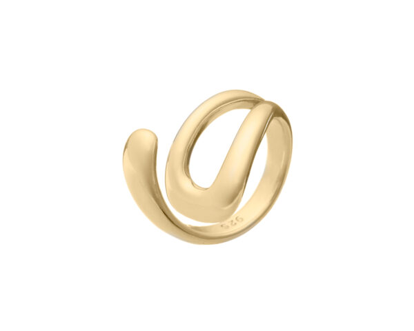 Chic 925 Sterling Silver Ring - Gold Plated